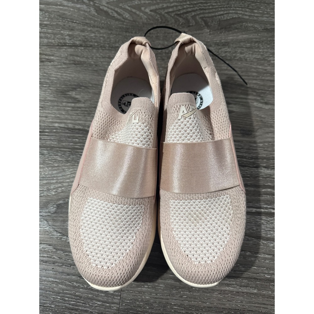 APL TechLoom Bliss Womens‎ 7.5 Blush Pink Knit Slip On Running Shoes 224XC
